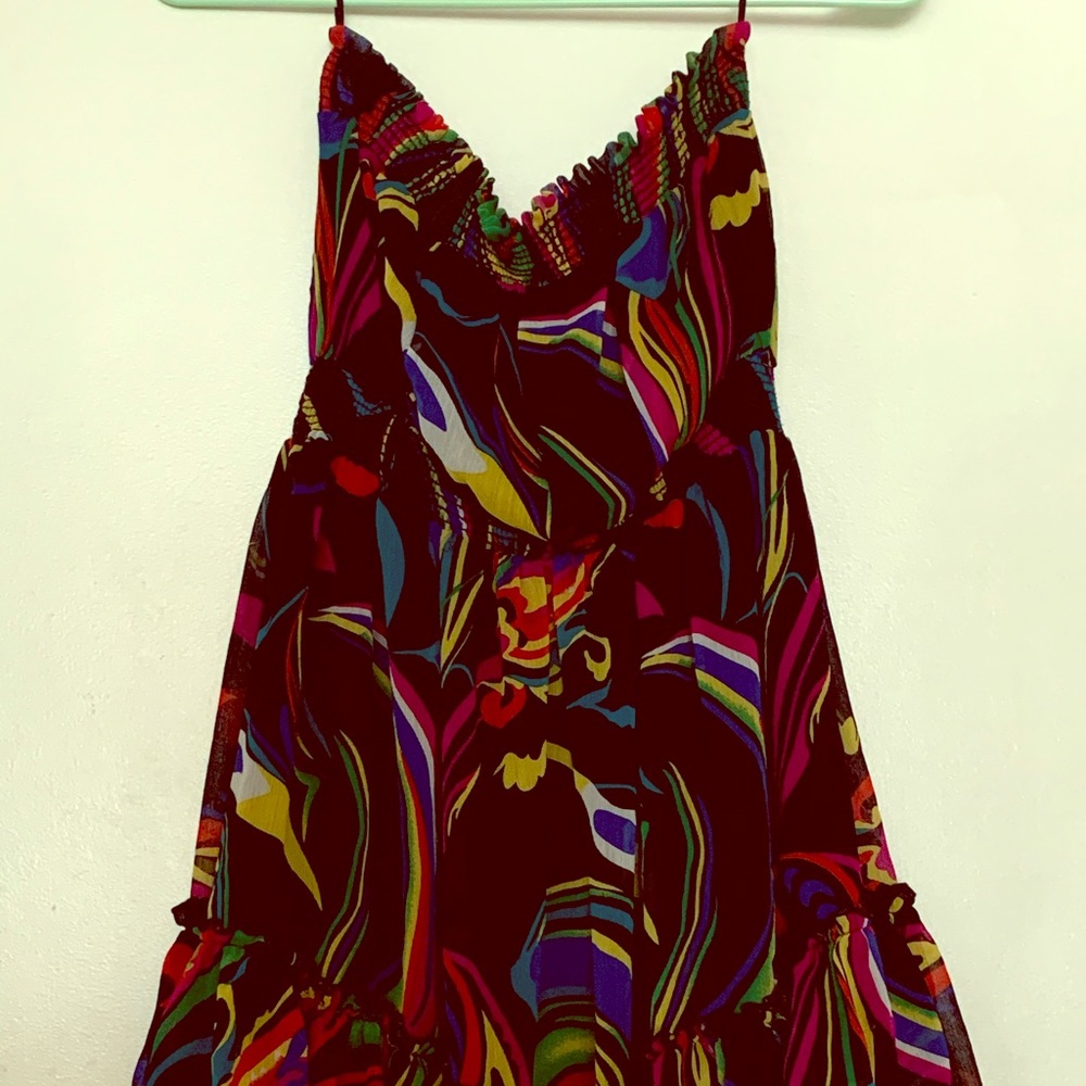 Boutique Strapless Flowy Top